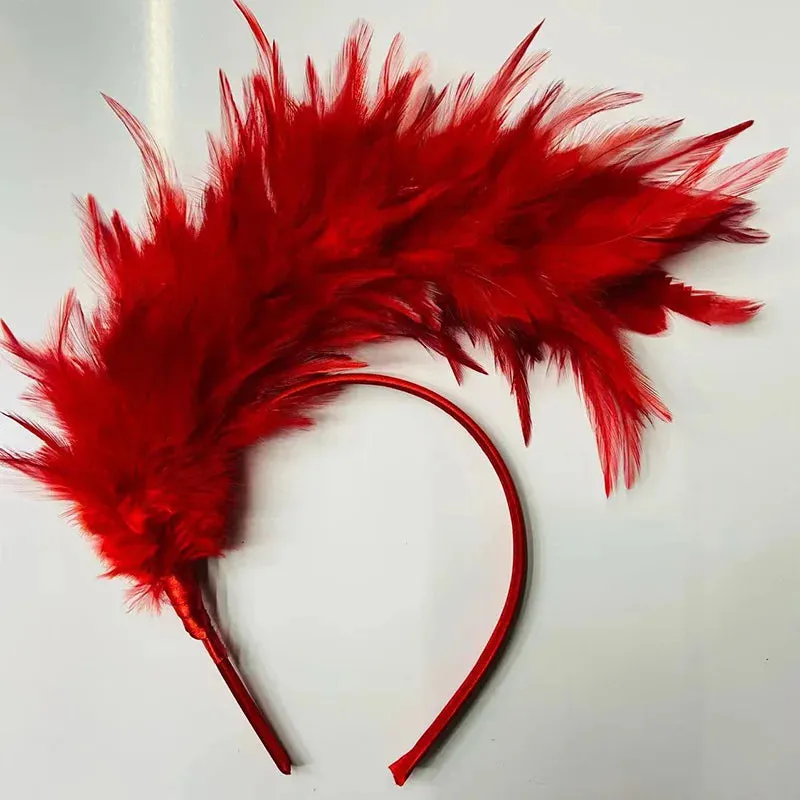 1920s Feather Fascinator Tea Party Headband