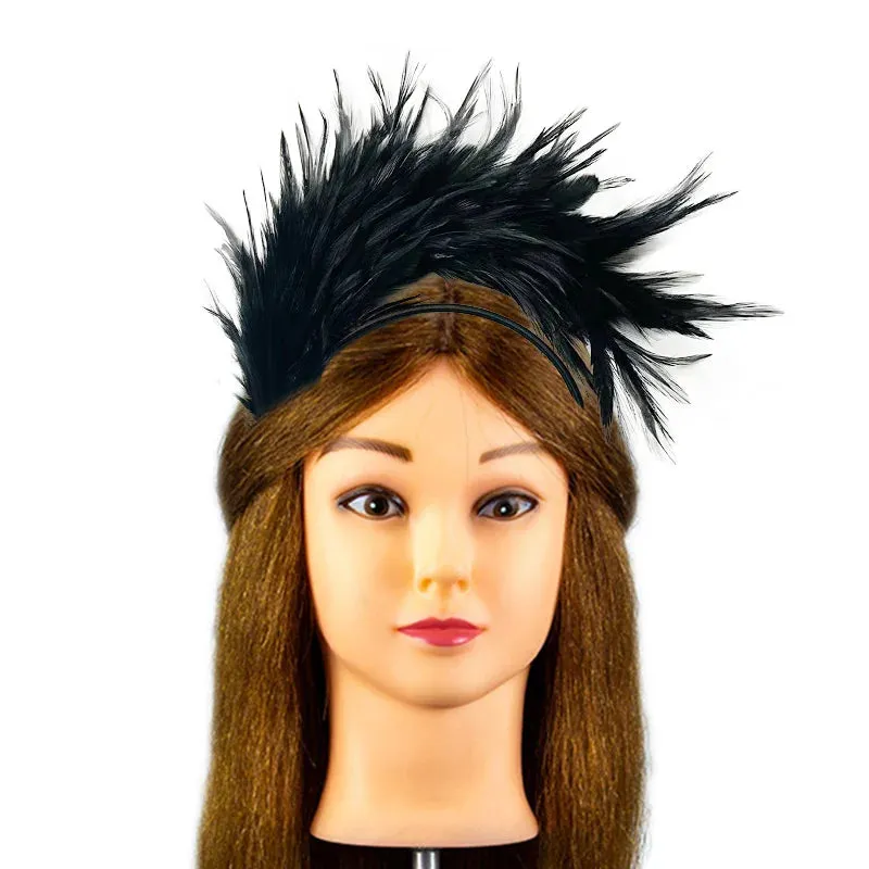 1920s Feather Fascinator Tea Party Headband