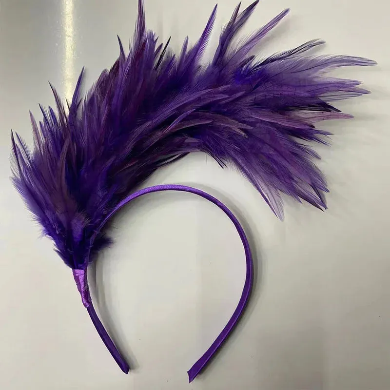 1920s Feather Fascinator Tea Party Headband