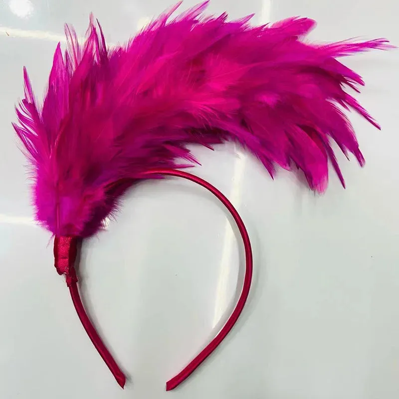 1920s Feather Fascinator Tea Party Headband