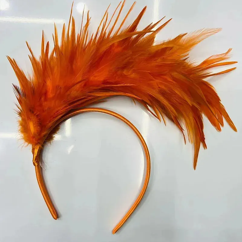 1920s Feather Fascinator Tea Party Headband