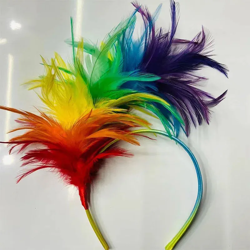1920s Feather Fascinator Tea Party Headband