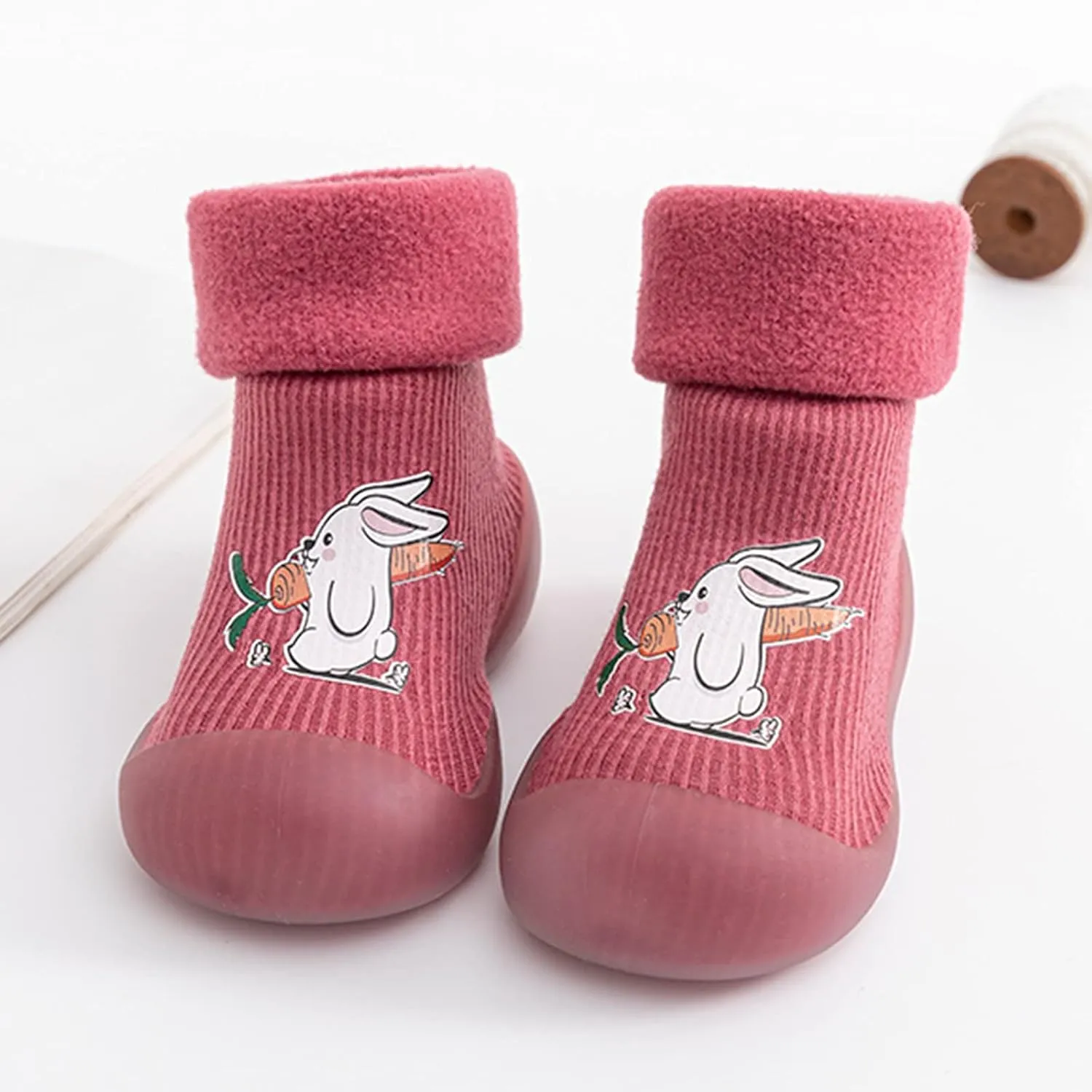 All Girl Toddler Shoes Baby Toddler Girls Shoes Slipper Kids Knit Soft Stocking Sole Solid Rubber Socks Warm Boys Baby Shoes Toddler Shoes