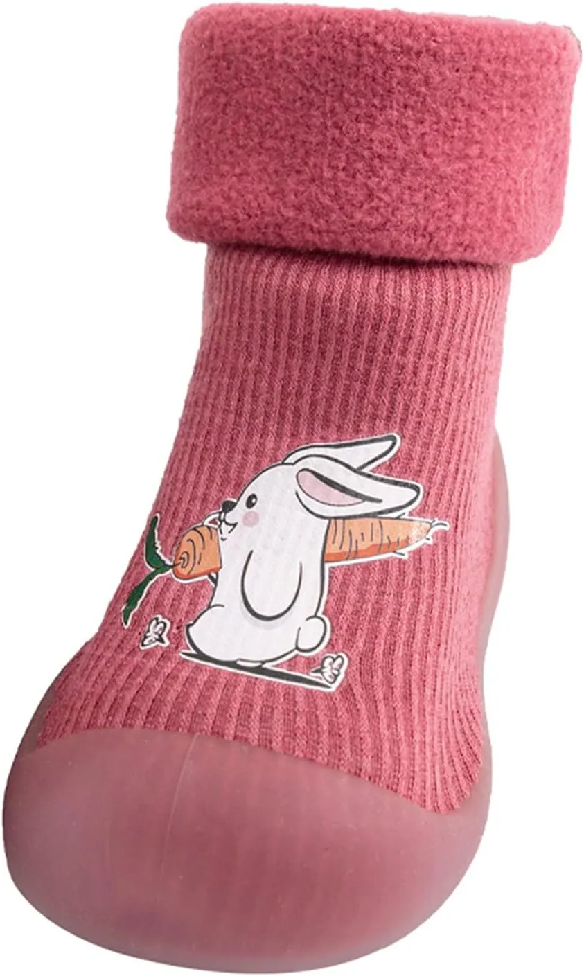 All Girl Toddler Shoes Baby Toddler Girls Shoes Slipper Kids Knit Soft Stocking Sole Solid Rubber Socks Warm Boys Baby Shoes Toddler Shoes