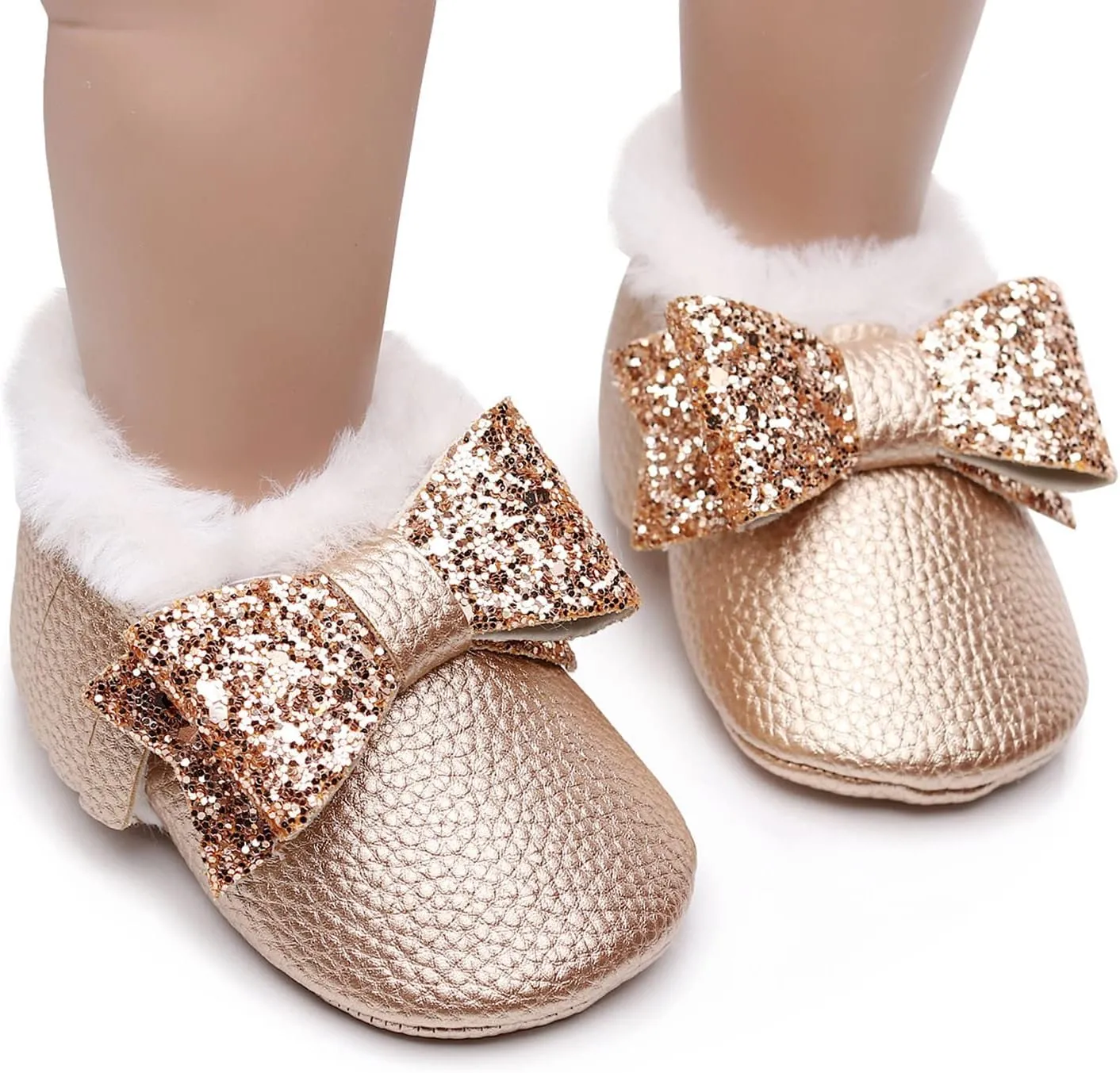 Baby Booties Winter Snow Boots Baby Shoes Cute Anti-Slip Soft Sole Warm Indoor Outoor Shoes First Walker Crib Shoes