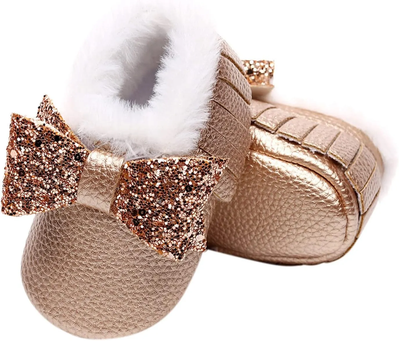 Baby Booties Winter Snow Boots Baby Shoes Cute Anti-Slip Soft Sole Warm Indoor Outoor Shoes First Walker Crib Shoes
