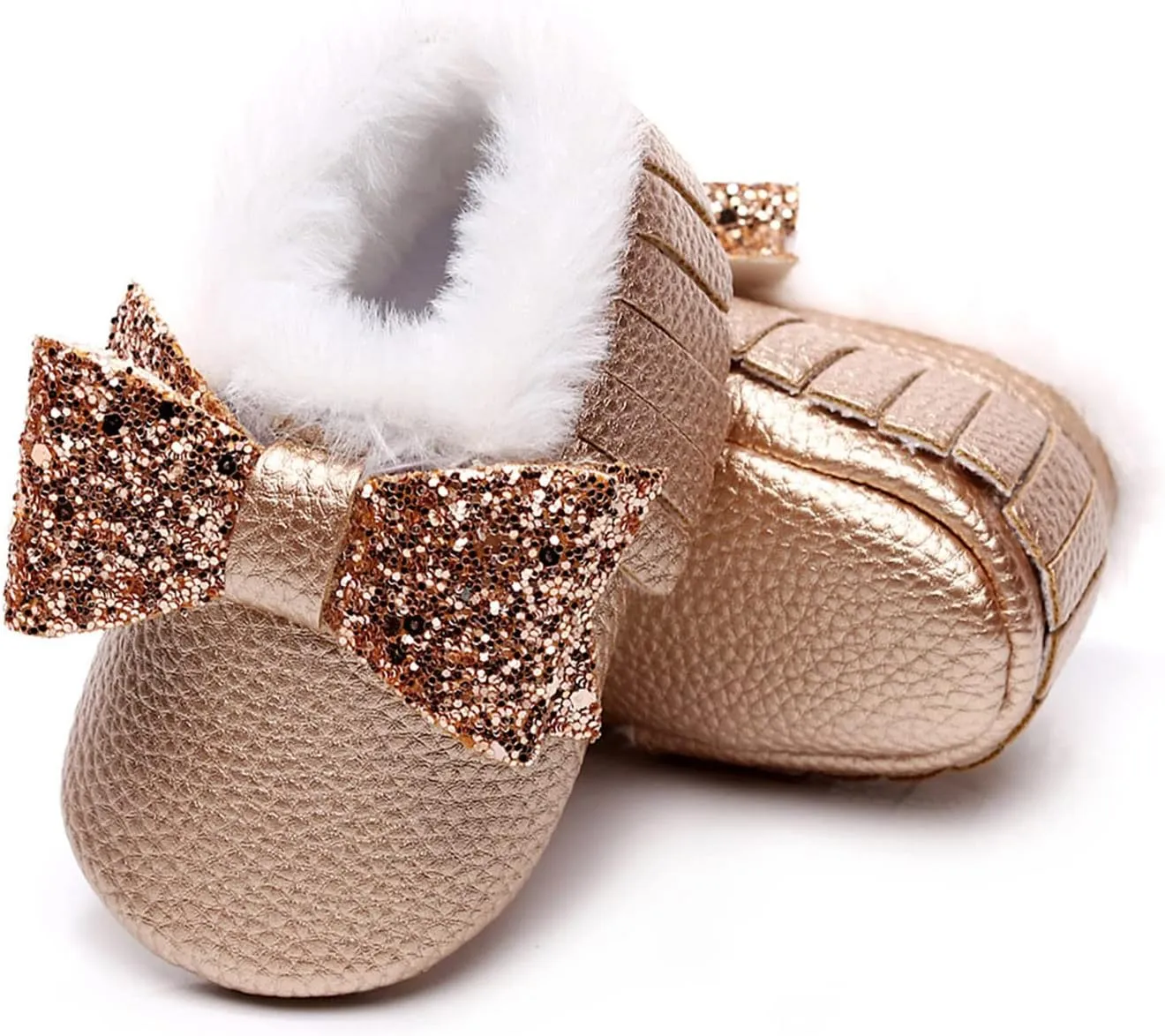 Baby Booties Winter Snow Boots Baby Shoes Cute Anti-Slip Soft Sole Warm Indoor Outoor Shoes First Walker Crib Shoes