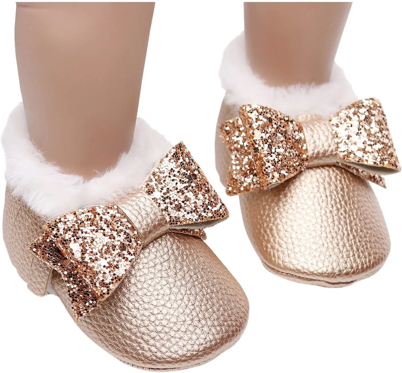 Baby Booties Winter Snow Boots Baby Shoes Cute Anti-Slip Soft Sole Warm Indoor Outoor Shoes First Walker Crib Shoes