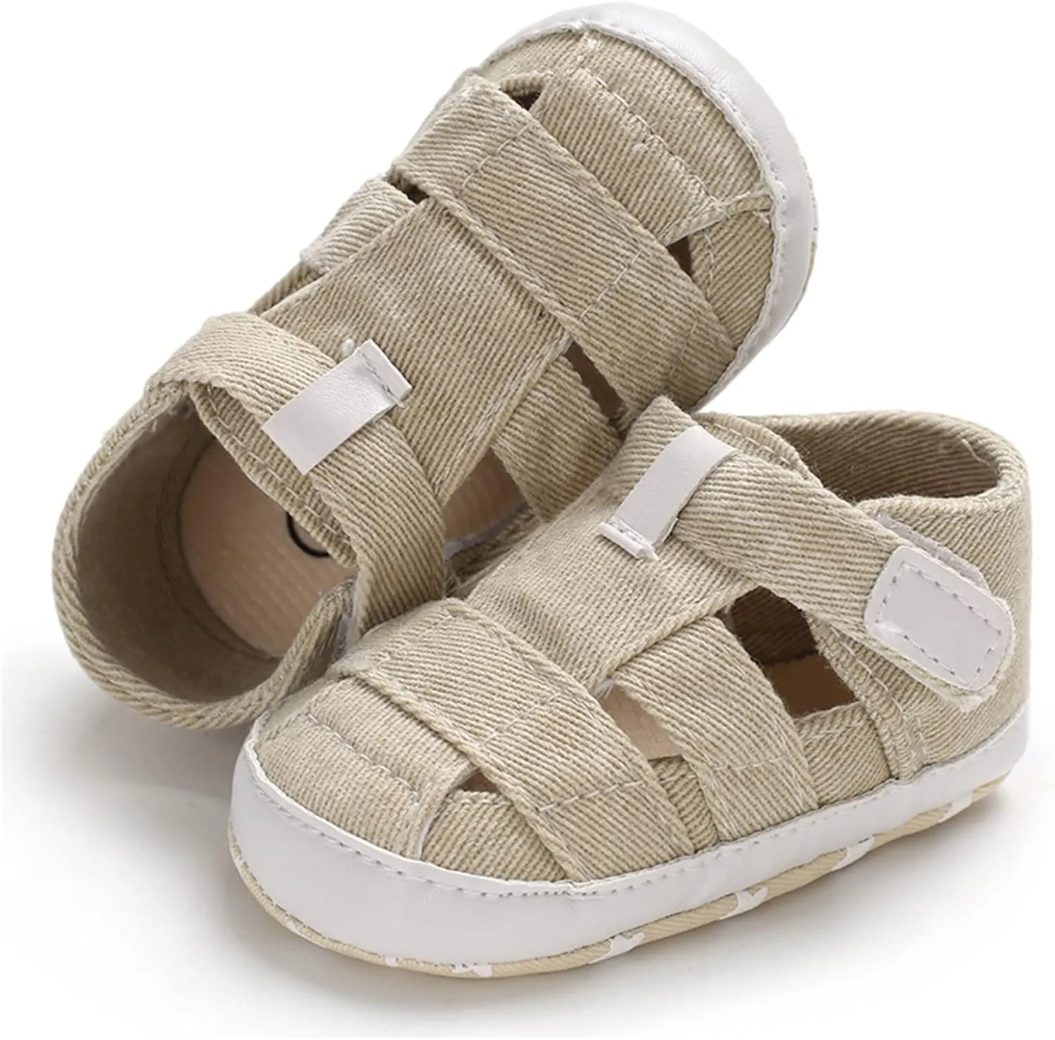 Baby Boy Girl Closed Toe Summer Sandals Lightweight Breathable Shoes Infant Non-Slip First Walking Girls Ballet Shoes