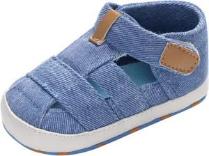Baby Boy Girl Closed Toe Summer Sandals Lightweight Breathable Shoes Infant Non-Slip First Walking Girls Ballet Shoes