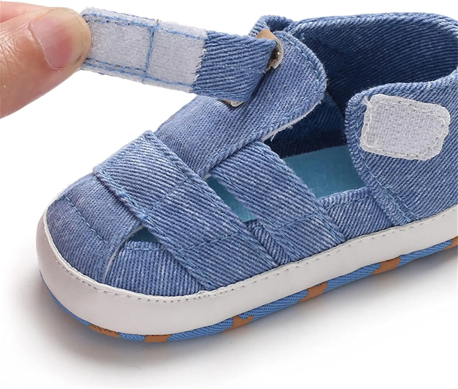 Baby Boy Girl Closed Toe Summer Sandals Lightweight Breathable Shoes Infant Non-Slip First Walking Girls Ballet Shoes