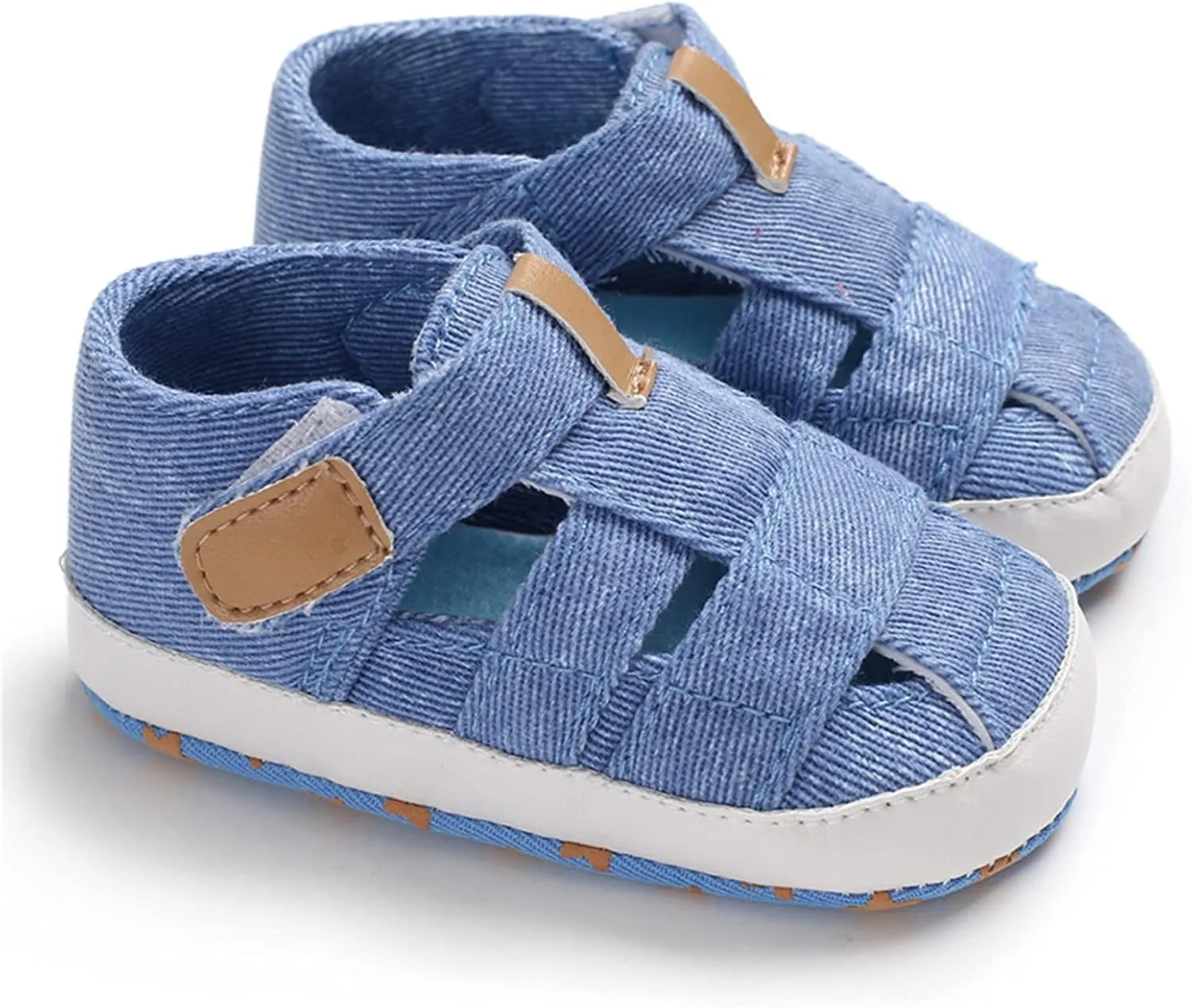 Baby Boy Girl Closed Toe Summer Sandals Lightweight Breathable Shoes Infant Non-Slip First Walking Girls Ballet Shoes