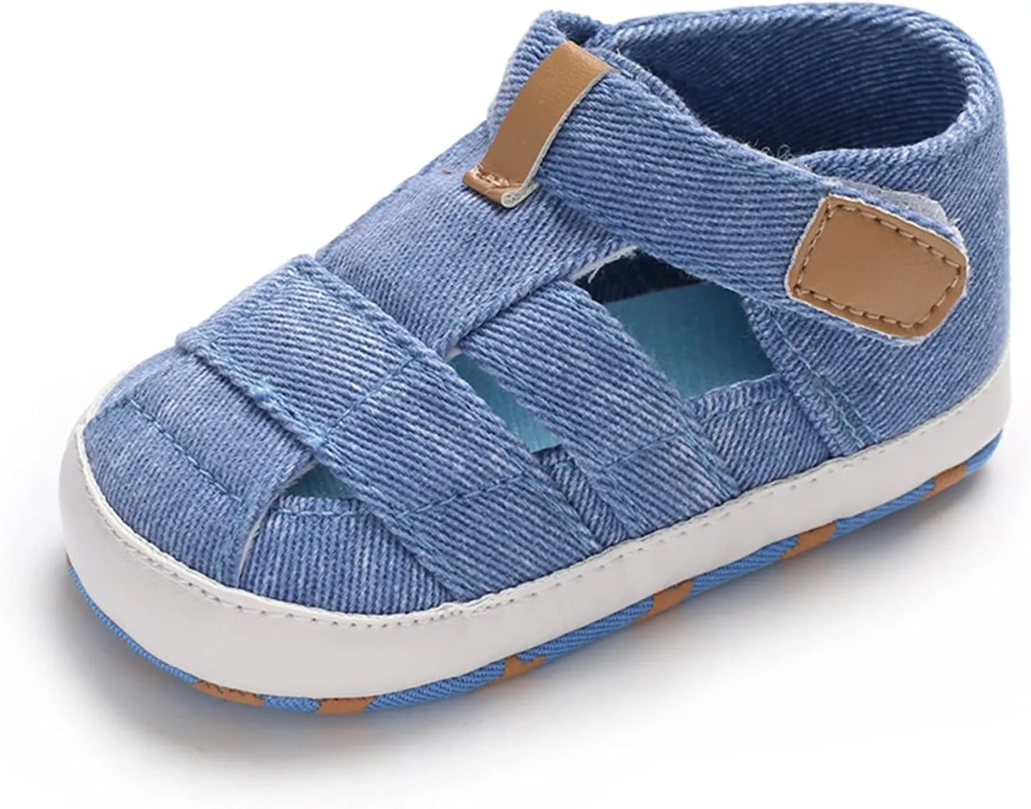Baby Boy Girl Closed Toe Summer Sandals Lightweight Breathable Shoes Infant Non-Slip First Walking Girls Ballet Shoes