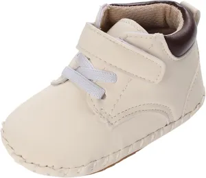 Baby Boy Girl High-Top Ankle Shoes Non Slip Soft Sole Infant Toddler Comfortable Prewalker Hard Sole Shoes for Baby Girl
