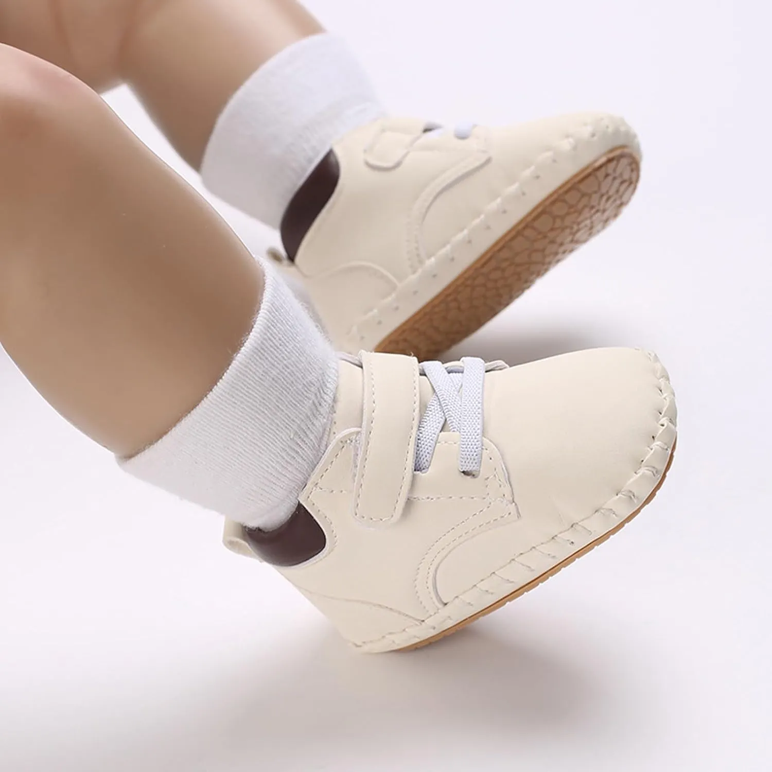 Baby Boy Girl High-Top Ankle Shoes Non Slip Soft Sole Infant Toddler Comfortable Prewalker Hard Sole Shoes for Baby Girl