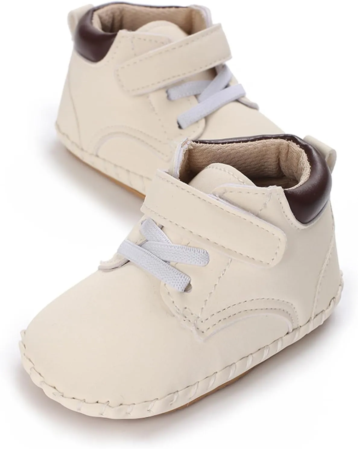 Baby Boy Girl High-Top Ankle Shoes Non Slip Soft Sole Infant Toddler Comfortable Prewalker Hard Sole Shoes for Baby Girl