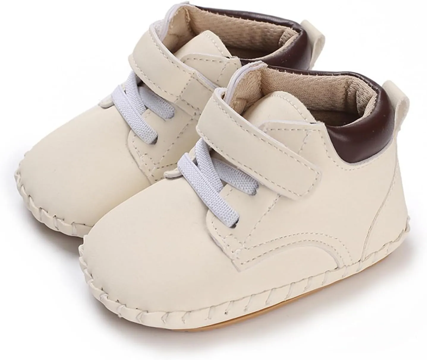 Baby Boy Girl High-Top Ankle Shoes Non Slip Soft Sole Infant Toddler Comfortable Prewalker Hard Sole Shoes for Baby Girl
