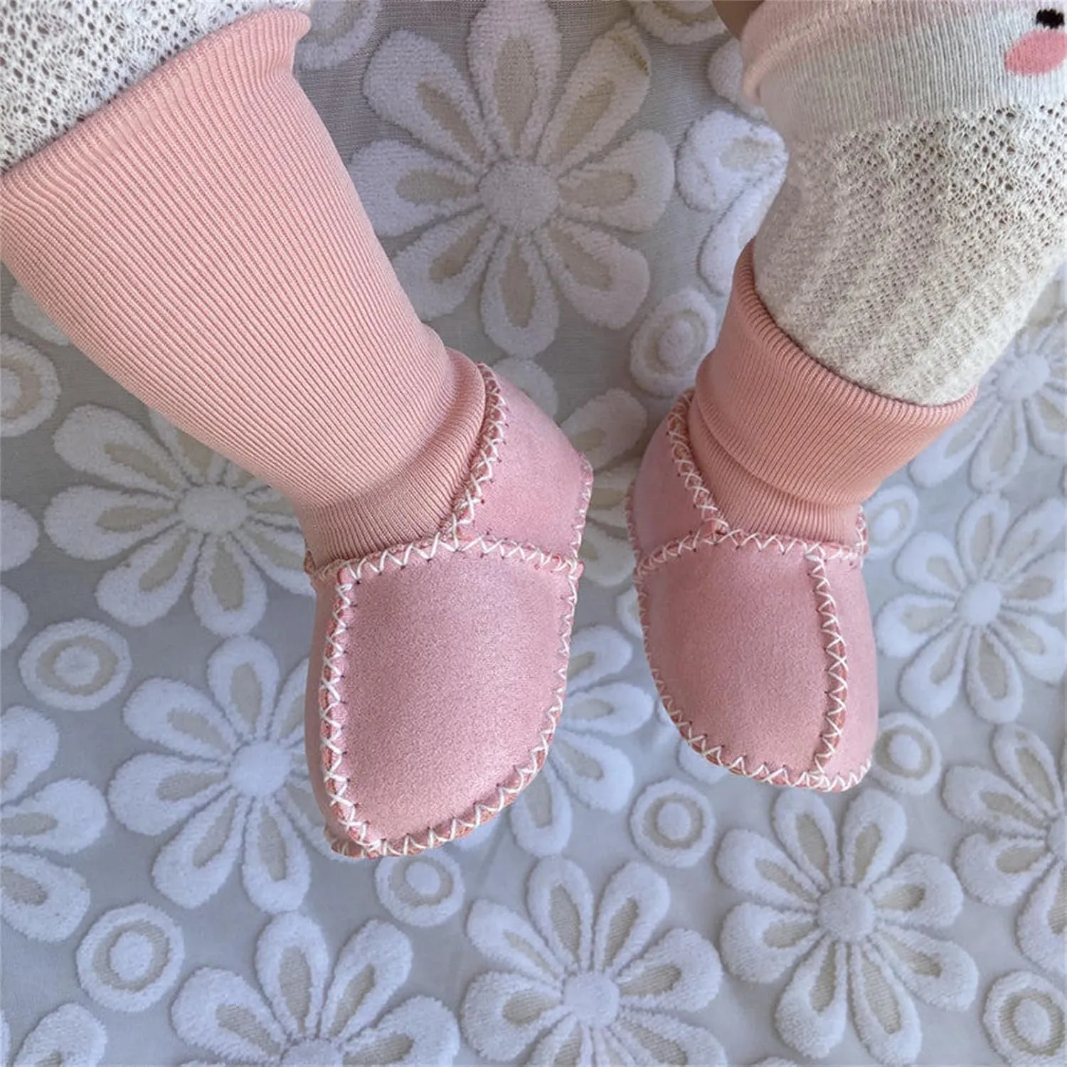 Baby Boy Girl Non-Skid Indoor Infant Walking Shoes Breathable Warm Elastic Sock Shoes Outdoor Sneakers Floor Shoes Boys