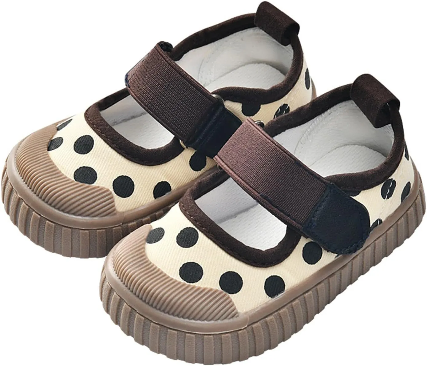 Baby Boy Girl Shoes Polka Dot Soft Sole Anti-Slip Casual Shoes Infants/Toddler Slip on Sneakers Breathable