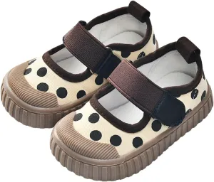 Baby Boy Girl Shoes Polka Dot Soft Sole Anti-Slip Casual Shoes Infants/Toddler Slip on Sneakers Breathable