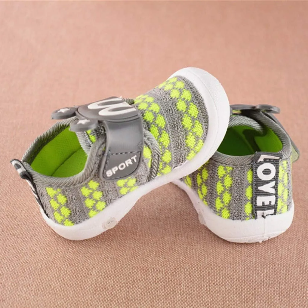 Baby Boy Shoes Toddler Single Ears Rabbit Squeaky Baby Shoes Sneaker Star Cartoon Children Indoor (Green, 3-6 Months)
