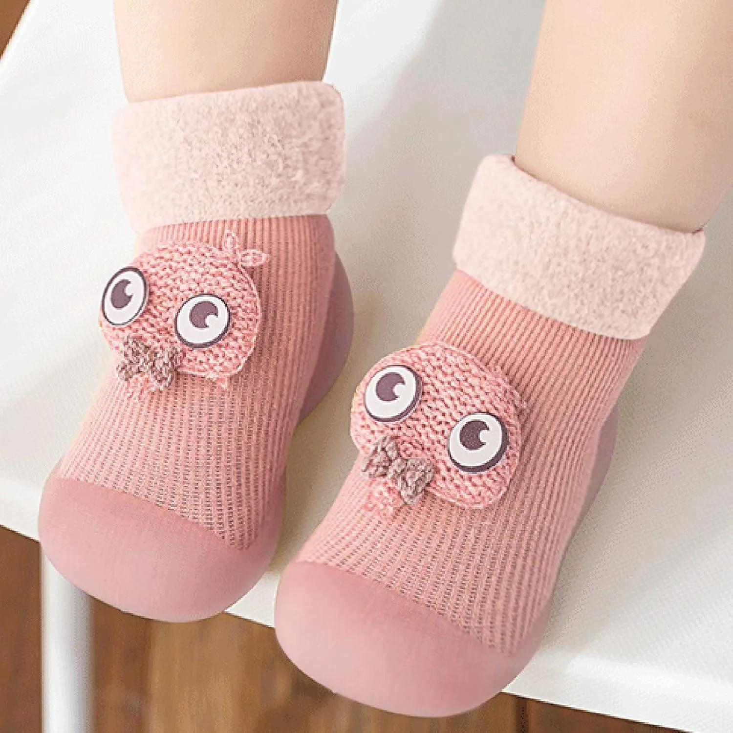 Baby Boy Toddler Shoes Sole Socks Solid Girls Baby Kids Rubber Boys Warm Soft Knit Stocking Toddler Shoe 9 Boy