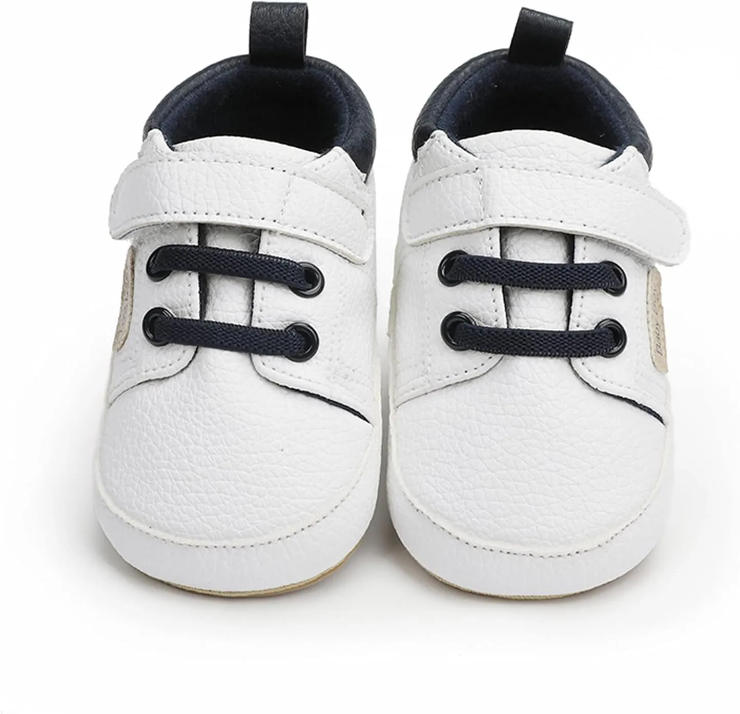 Baby Boys Ankle Sneaker Cotton Soft Sole Non Slip Sport Shoes Toddler Leather Hook Loop Light Breathable Shoes Fashion