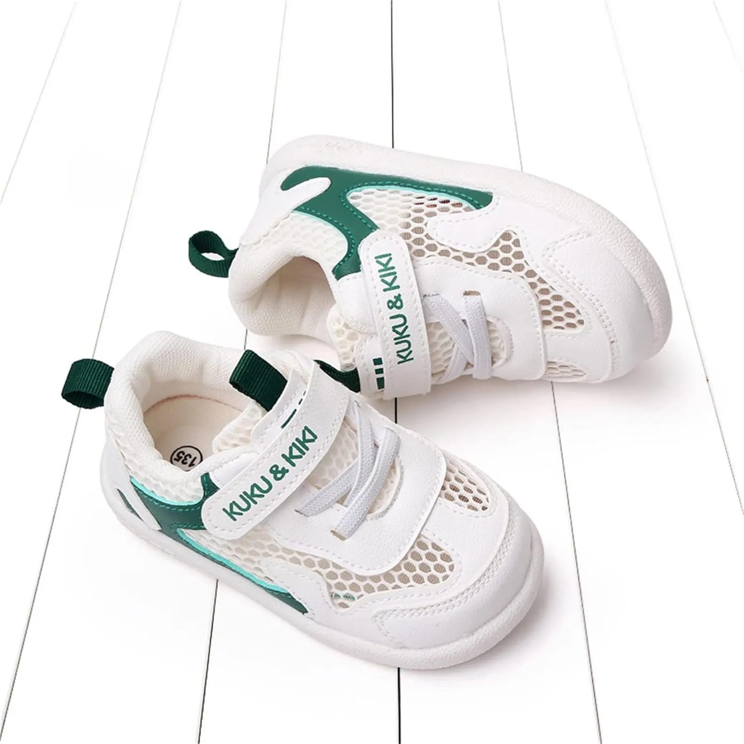 Baby Boys Girls Breathable Sneakers Non-Slip Soft Sole High-Top Lightweight Walking Shoes Toddler Mesh Trainers