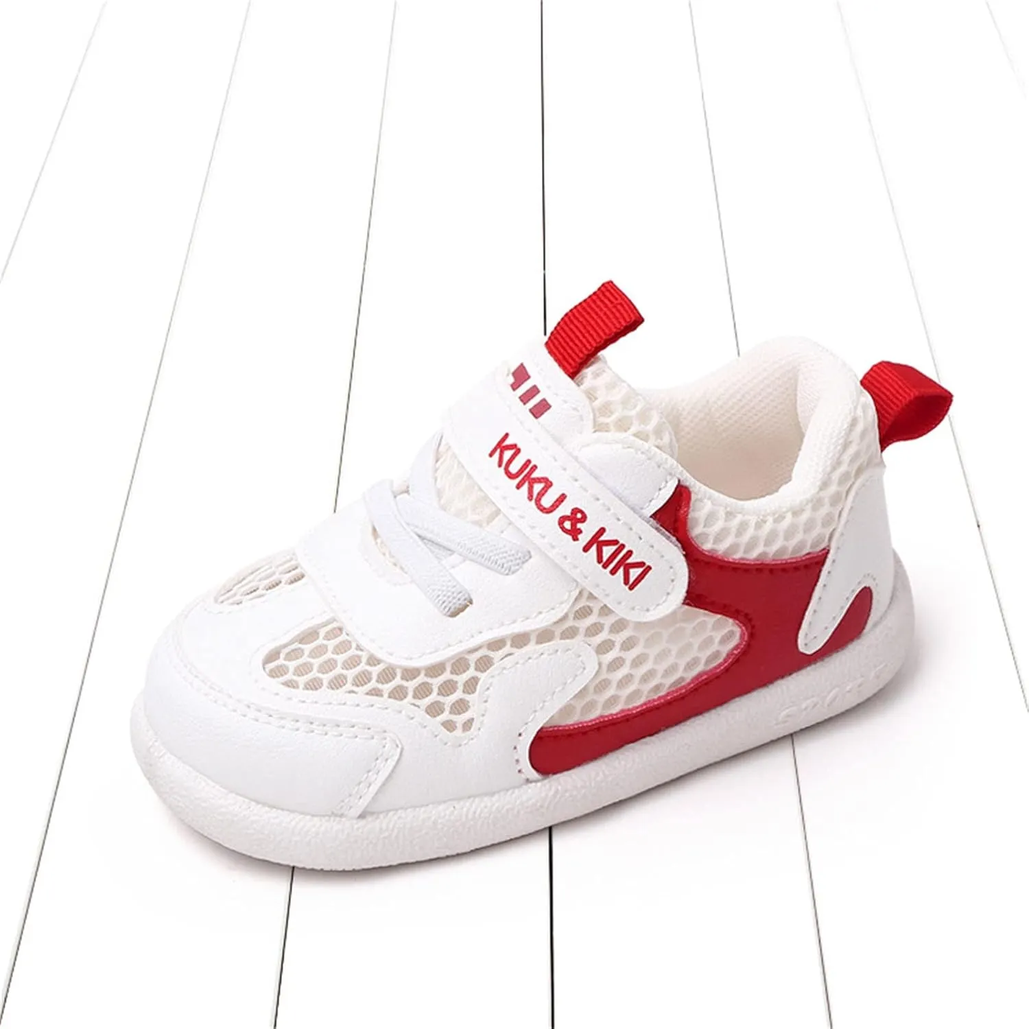 Baby Boys Girls Breathable Sneakers Non-Slip Soft Sole High-Top Lightweight Walking Shoes Toddler Mesh Trainers