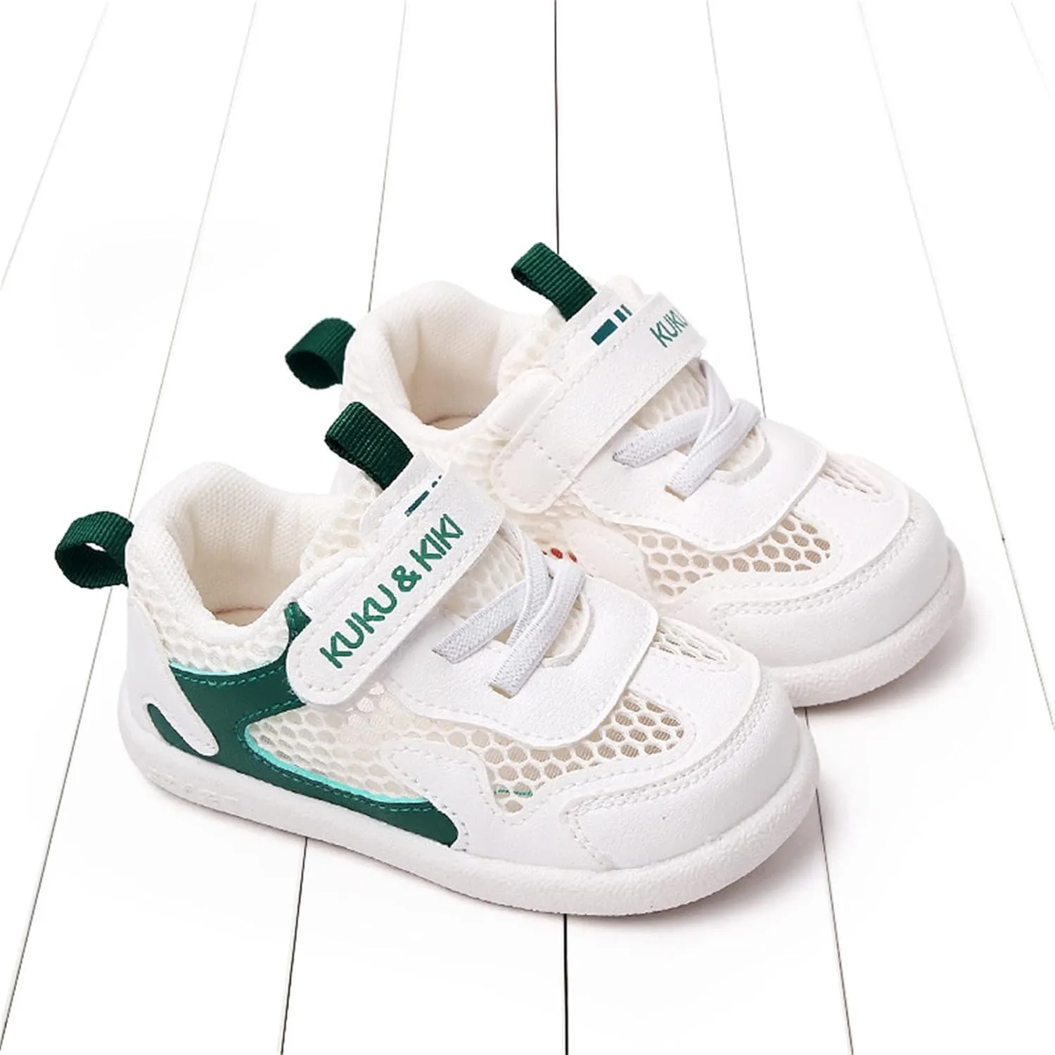 Baby Boys Girls Breathable Sneakers Non-Slip Soft Sole High-Top Lightweight Walking Shoes Toddler Mesh Trainers