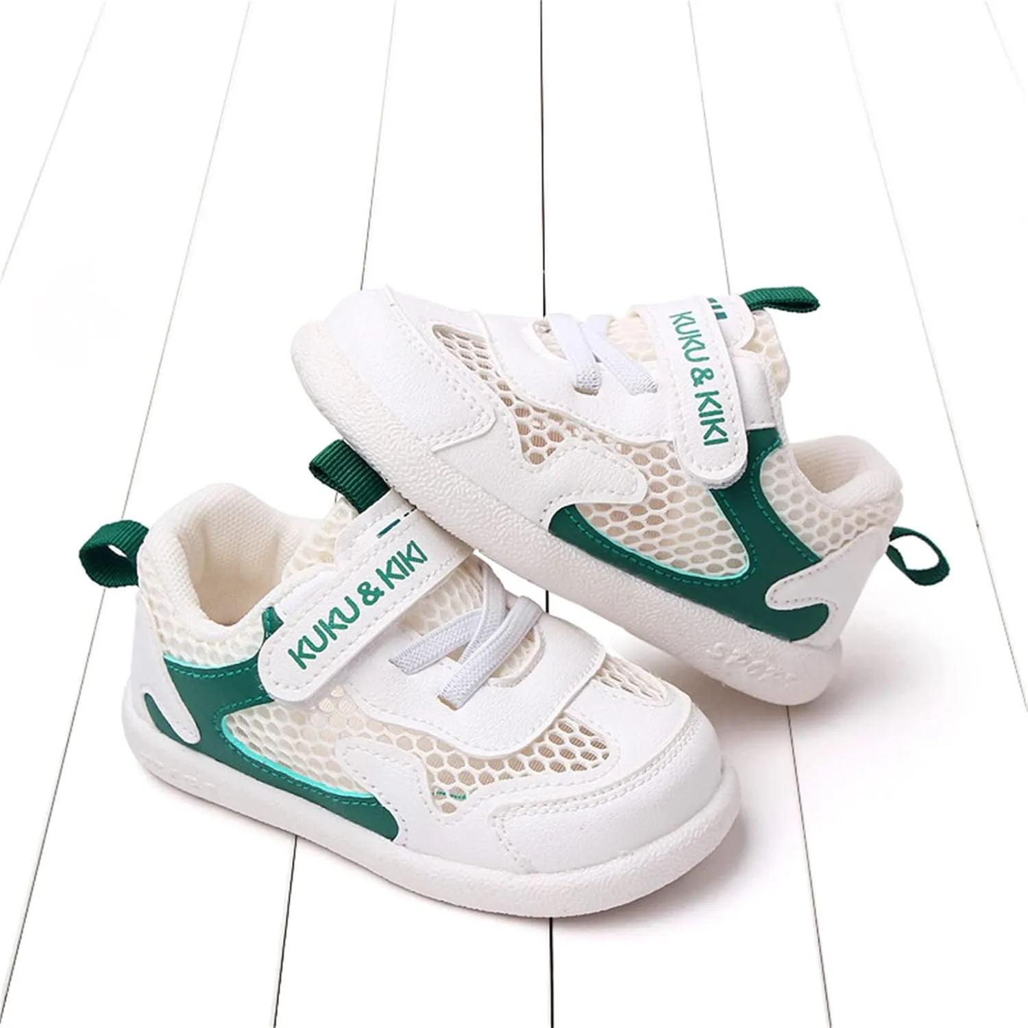 Baby Boys Girls Breathable Sneakers Non-Slip Soft Sole High-Top Lightweight Walking Shoes Toddler Mesh Trainers