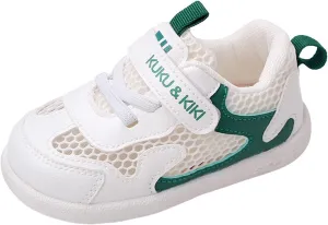 Baby Boys Girls Breathable Sneakers Non-Slip Soft Sole High-Top Lightweight Walking Shoes Toddler Mesh Trainers