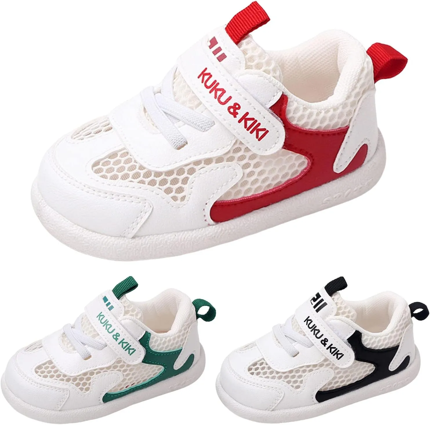 Baby Boys Girls Breathable Sneakers Non-Slip Soft Sole High-Top Lightweight Walking Shoes Toddler Mesh Trainers