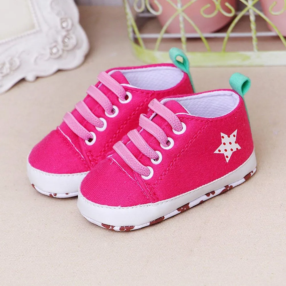 Baby Boys Girls Cartoon Rugby Print Shoes Mesh Breathable Non-Slip Casual Sport Canvas Shoes