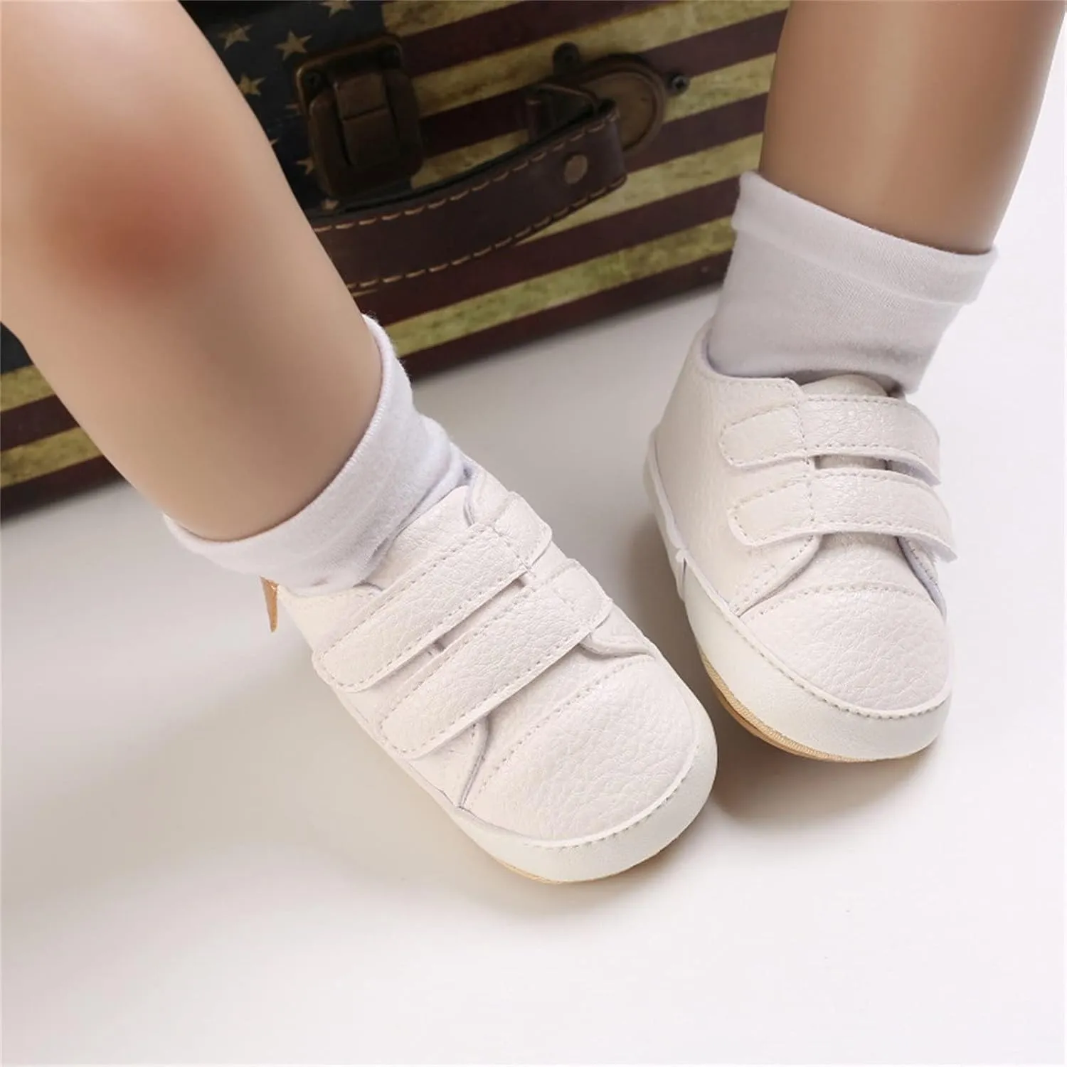 Baby Boys Girls Non-Slip Rubber Sole First Walking Shoes Infant Soft Tennis Sports Sneakers Outdoor Shoes Size 5