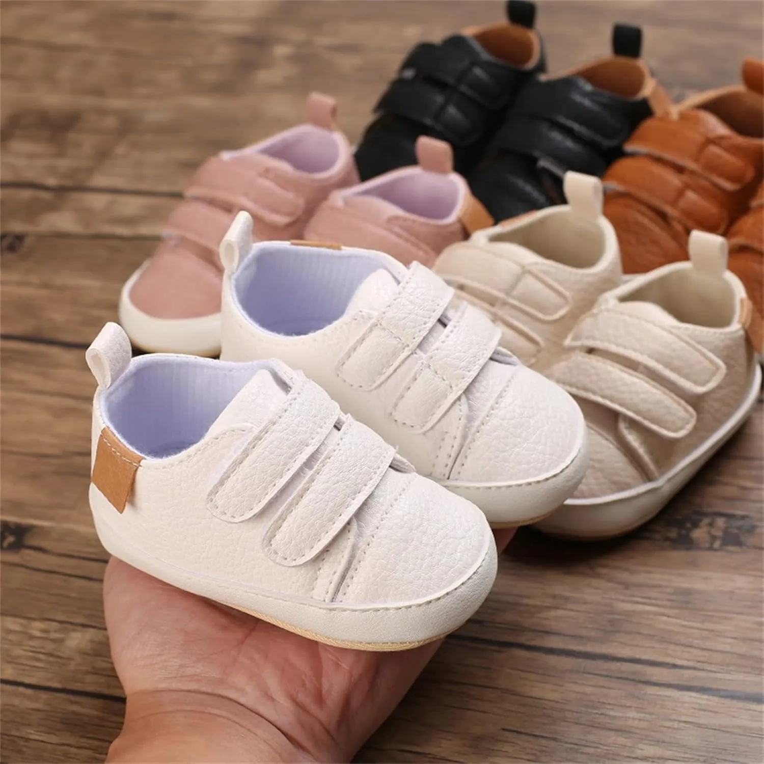Baby Boys Girls Non-Slip Rubber Sole First Walking Shoes Infant Soft Tennis Sports Sneakers Outdoor Shoes Size 5