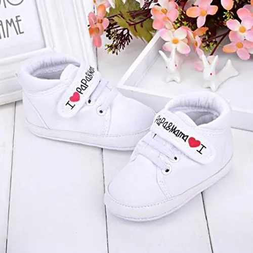 Baby Boys Girls Soft Sole Canvas Sneaker Toddler Shoes Infant First Walkers Crib Shoes 0-18 Months