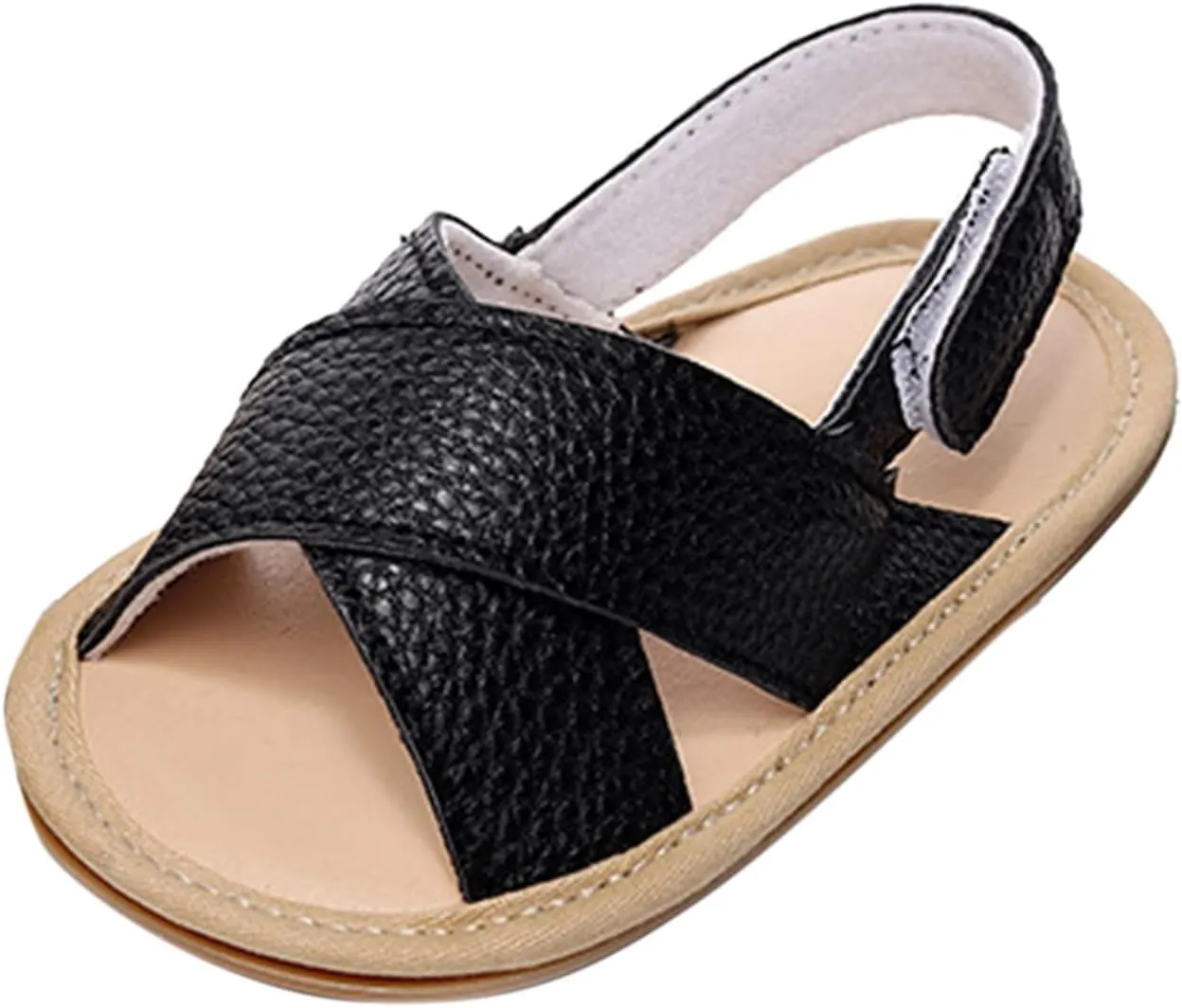 Baby Boys Girls Summer Open Toe Sandals Outdoor Beach Anti-Slip Rubber Soft Sole Newborn First Walking Shoes Shoes Kids
