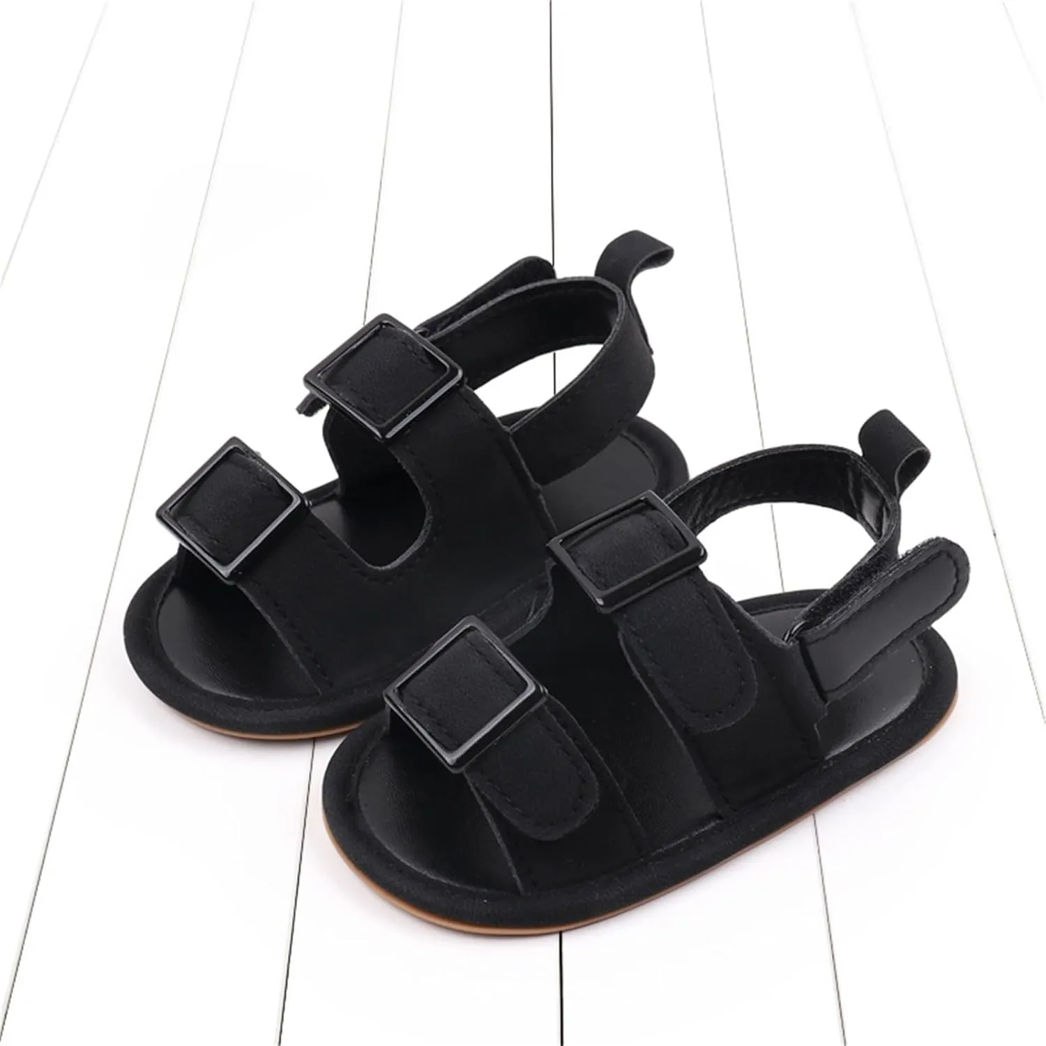 Baby Boys Girls Summer Sandals Outdoor Beach Non-Slip Soft Sole Beach Sandals Newborn Toddler First Walking Shoes