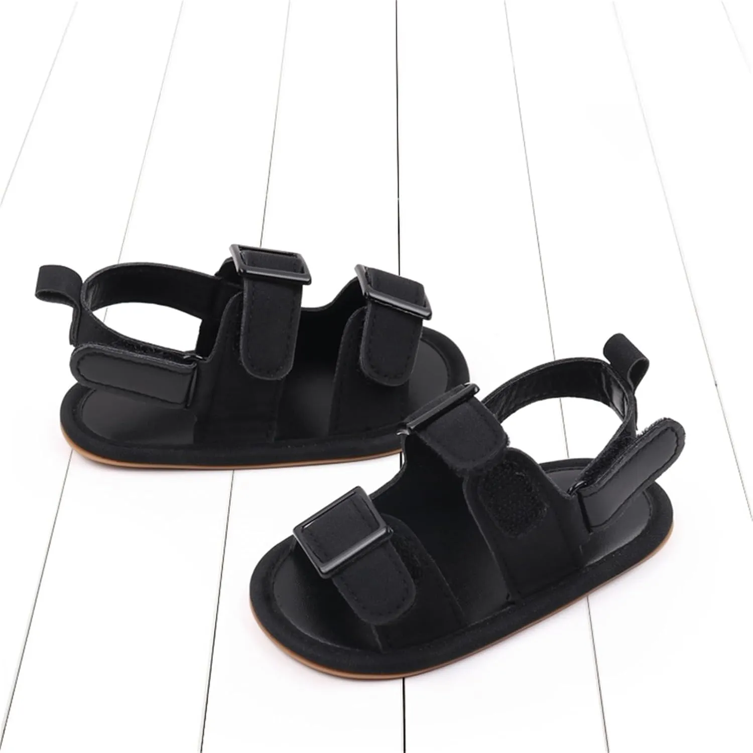 Baby Boys Girls Summer Sandals Outdoor Beach Non-Slip Soft Sole Beach Sandals Newborn Toddler First Walking Shoes
