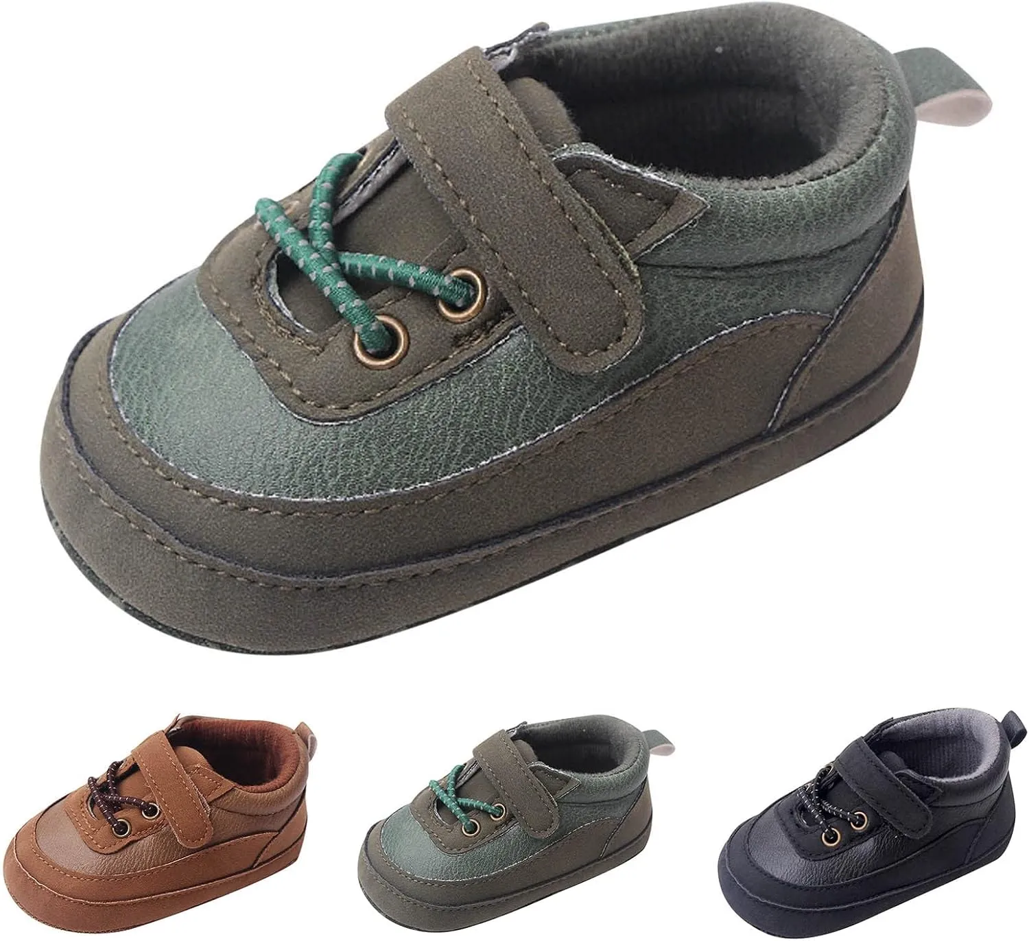 Baby Boys Girls xford Shoes PU Leather Soft Rubber Sole Sneakers Anti-Slip Ankle Boots Infant Babies Shoes for Girls