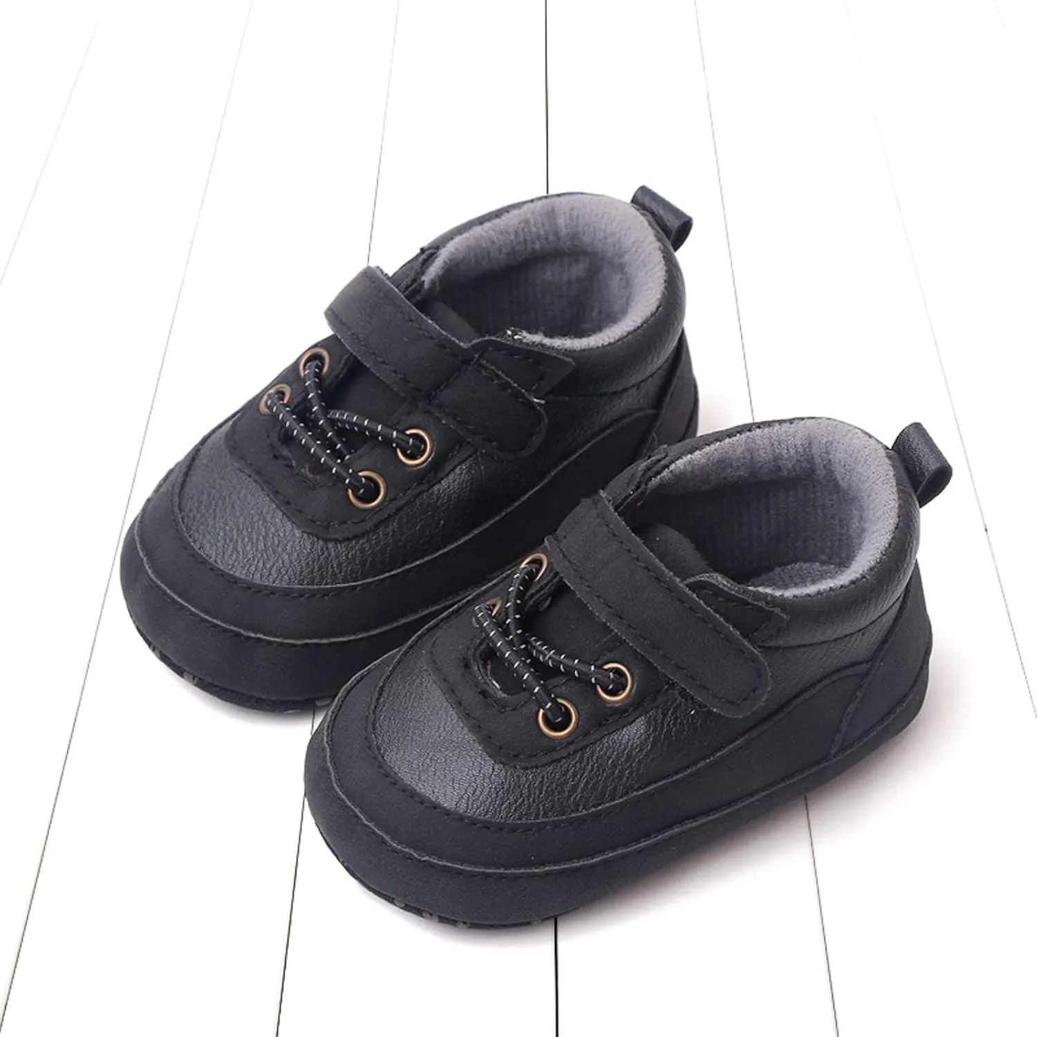 Baby Boys Girls xford Shoes PU Leather Soft Rubber Sole Sneakers Anti-Slip Ankle Boots Infant Babies Shoes for Girls