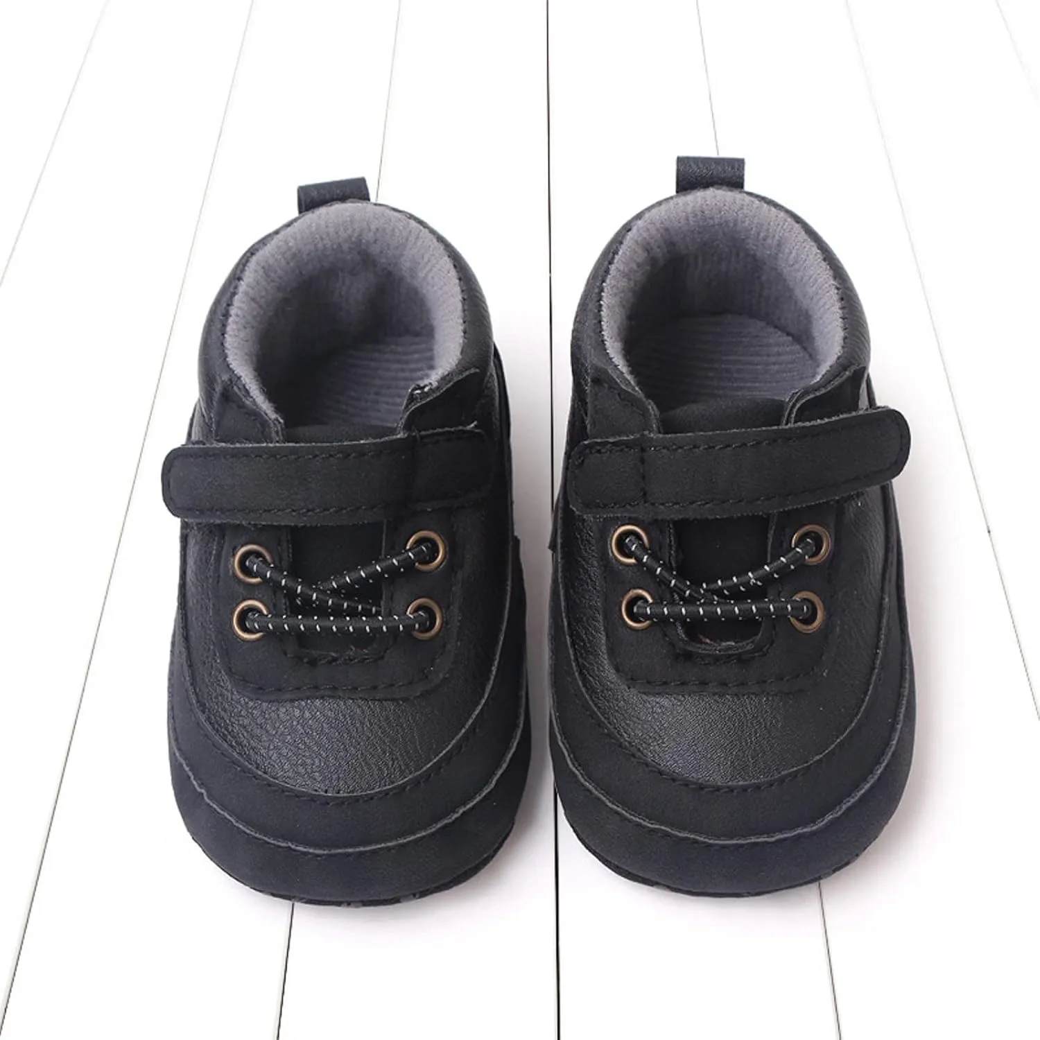 Baby Boys Girls xford Shoes PU Leather Soft Rubber Sole Sneakers Anti-Slip Ankle Boots Infant Babies Shoes for Girls