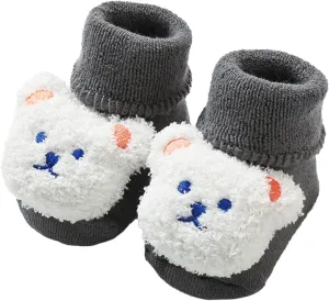 Baby Cute Cartoon Socks Shoess Cartoon Bear Shape Cute Baby Shoes Baby Soft Sole Shoes Baby Walking Shoes