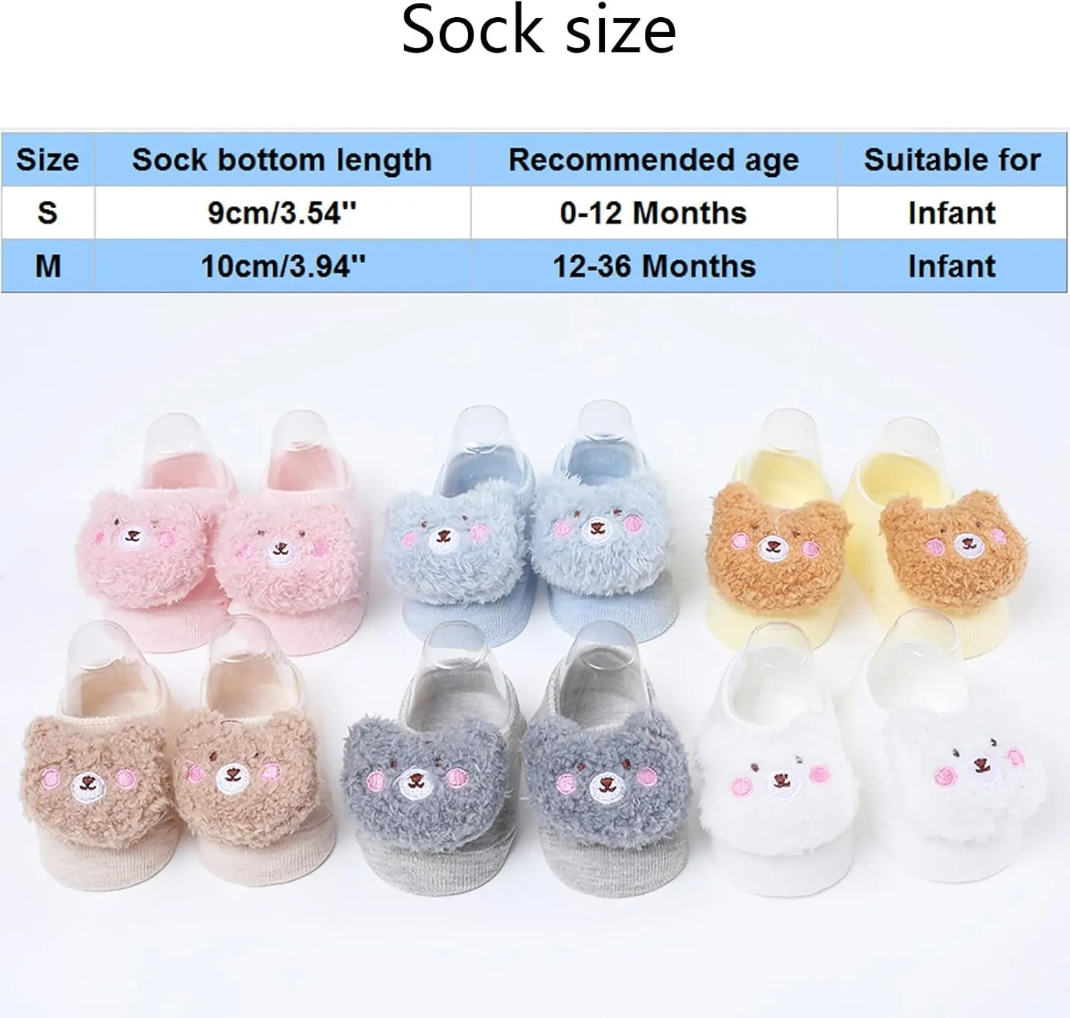 Baby First Walking Shoes Baby Socks Shoes SOFT Sole Sneakers Lightweight Toddler Non Slip Socks Crib Shoes