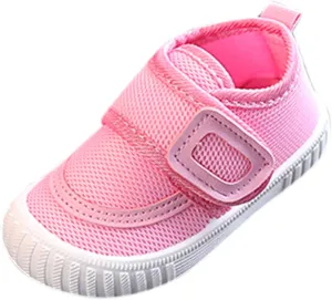 Baby First-Walking Shoes Toddler Infant Boys Girls Soft Sole TPR Non Slip Mesh Breathable Lightweight Sneakers 3-24M