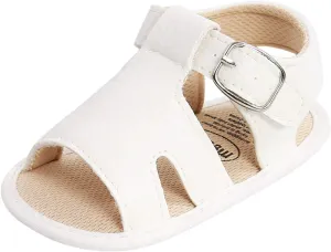 Baby Flat Boys Shoes Sandals Prewalker Girls Rubber Sole Walking Non-Slip Soft Baby Shoes Girls Shoes