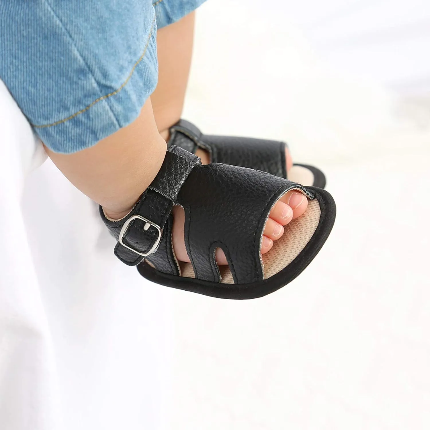 Baby Flat Boys Shoes Sandals Prewalker Girls Rubber Sole Walking Non-Slip Soft Baby Shoes Girls Shoes