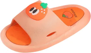 Baby Flat Sole Shoes Children Sandals Soft Sole EVA Middle Cushion Slippers Cute Fruit Indoor And Outdoor Shoes