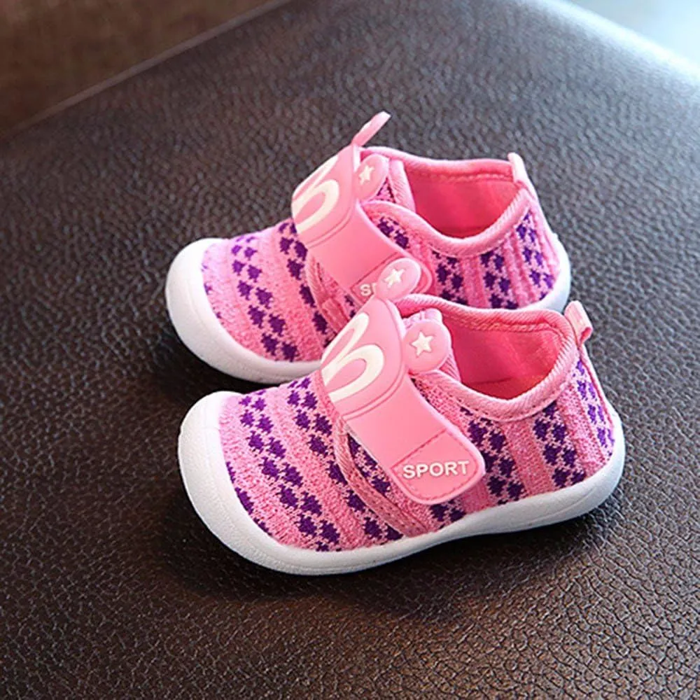 Baby Girl Shoes Toddler Children Kids Baby Cartoon Star Rabbit Ears Squeaky Single Shoes Sneaker (Pink, 1.5 Years)